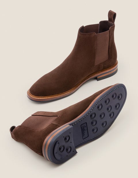 Corby Chelsea Boots - Chocolate Suede Corby Chelsea Boots - Chocolate Suede
