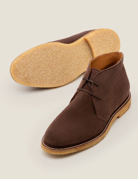 brown suede desert boot