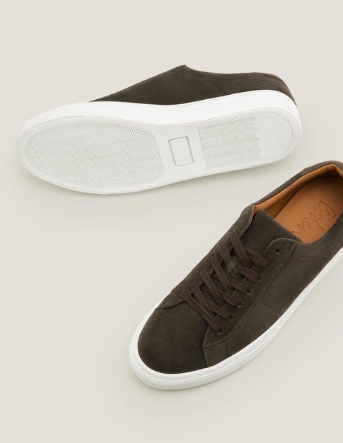 Baskets en cuir - Daim kaki Baskets en cuir - Daim kaki