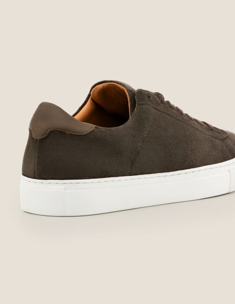 Baskets en cuir - Daim kaki Baskets en cuir - Daim kaki