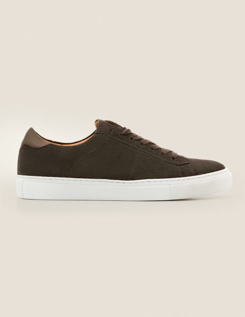 Baskets en cuir - Daim kaki Baskets en cuir - Daim kaki
