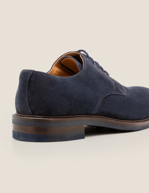 Corby Derby Shoes - Navy Suede