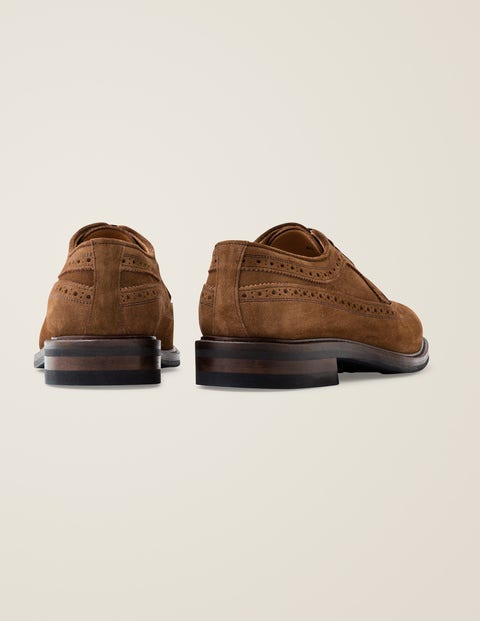 Corby Brogues - Hellbraunes Veloursleder Corby Brogues - Hellbraunes Veloursleder