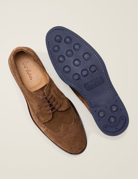 Corby Brogues - Hellbraunes Veloursleder Corby Brogues - Hellbraunes Veloursleder