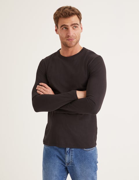 Long Sleeve Washed T-Shirt - Black Long Sleeve Washed T-Shirt - Black