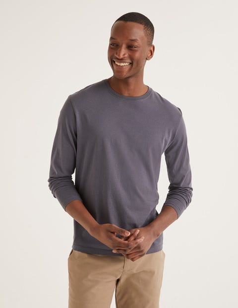 Long Sleeve Washed T-Shirt - London Grey Long Sleeve Washed T-Shirt - London Grey