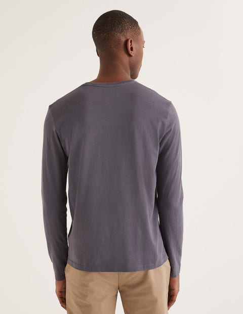 Long Sleeve Washed T-Shirt - London Grey Long Sleeve Washed T-Shirt - London Grey