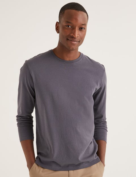 Long Sleeve Washed T-Shirt - London Grey Long Sleeve Washed T-Shirt - London Grey