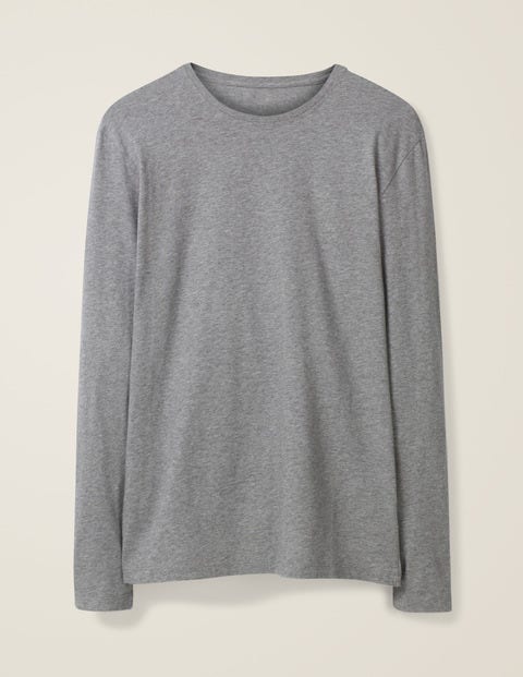 Long Sleeve Washed T-shirt - Grey Marl Long Sleeve Washed T-shirt - Grey Marl
