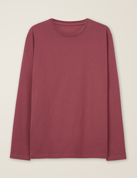 Long Sleeve Washed T-Shirt - Rosewood Long Sleeve Washed T-Shirt - Rosewood