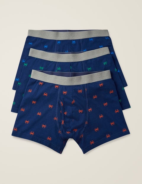 Jersey-Boxershorts Im 3Er-Pack - Set mit bunten Krabben Jersey-Boxershorts Im 3Er-Pack - Set mit bunten Krabben