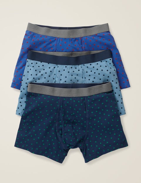 3 Pack Jersey Boxers - Blues Spot Multi Pack 3 Pack Jersey Boxers - Blues Spot Multi Pack