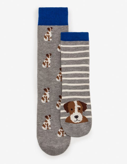 Mini Me Socks - Grey Marl Dog Mini Me Socks - Grey Marl Dog