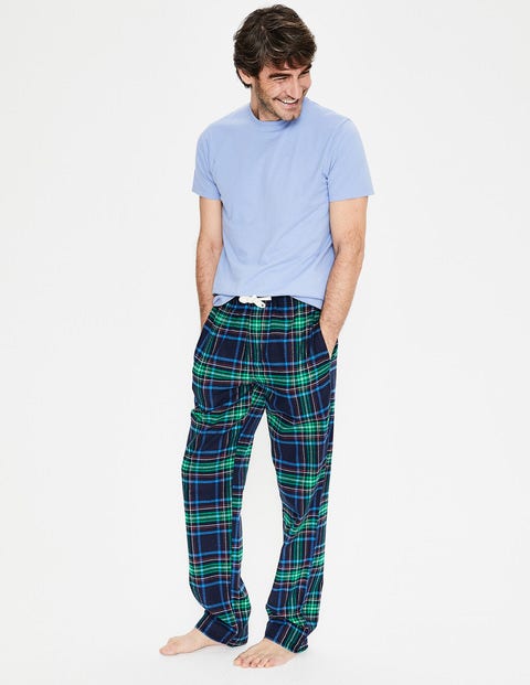 Brushed Cotton Pull-Ons - Navy Multi Check Brushed Cotton Pull-Ons - Navy Multi Check