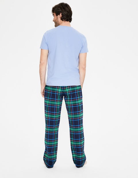 Brushed Cotton Pull-Ons - Navy Multi Check Brushed Cotton Pull-Ons - Navy Multi Check