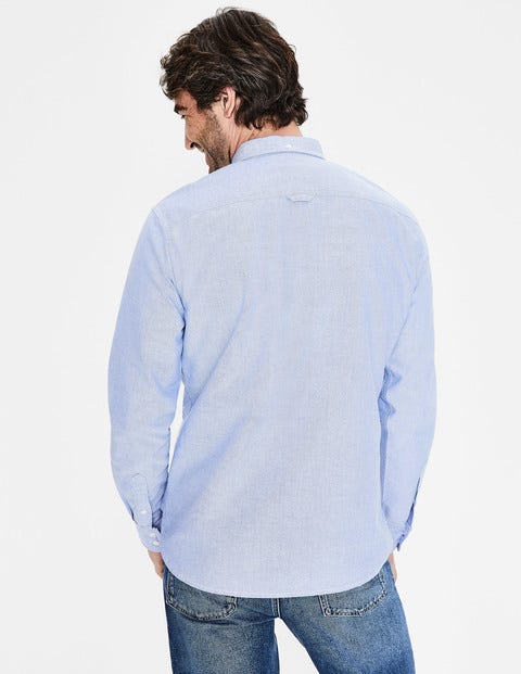 Slim Fit Oxford Shirt - Blue Slim Fit Oxford Shirt - Blue