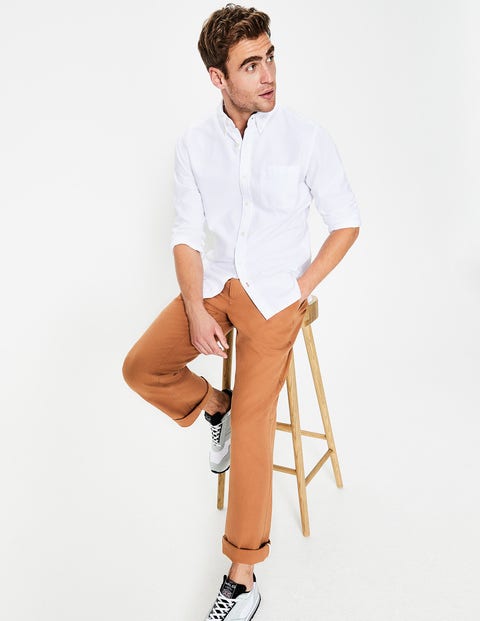 Slim Fit Oxford Shirt - White Slim Fit Oxford Shirt - White