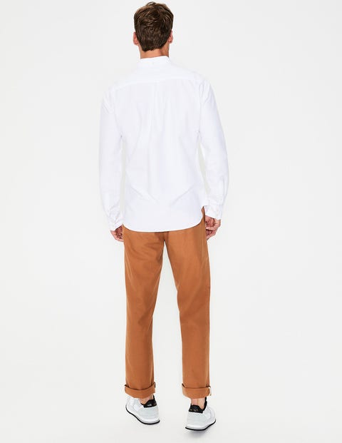 Slim Fit Oxford Shirt - White Slim Fit Oxford Shirt - White
