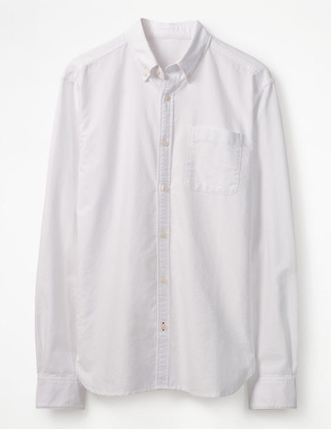 Slim Fit Oxford Shirt - White Slim Fit Oxford Shirt - White