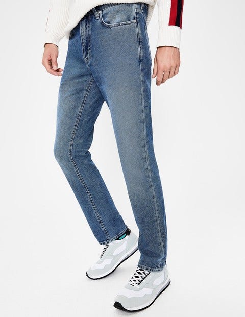 Slim Leg Jeans - Blue Wash Denim Slim Leg Jeans - Blue Wash Denim