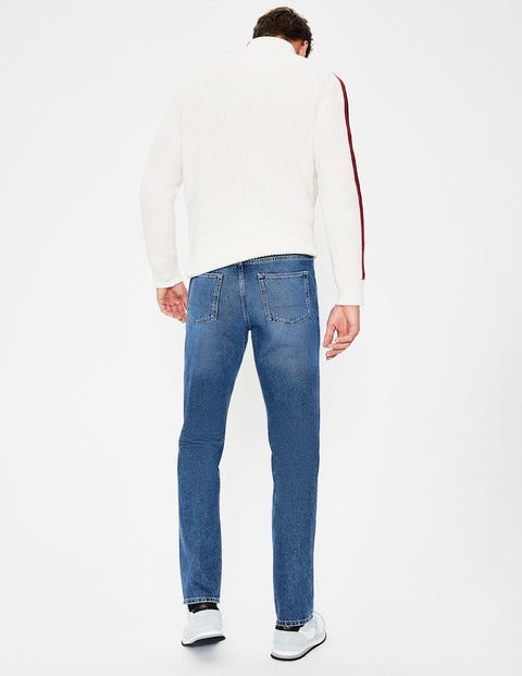Slim Leg Jeans - Blue Wash Denim Slim Leg Jeans - Blue Wash Denim