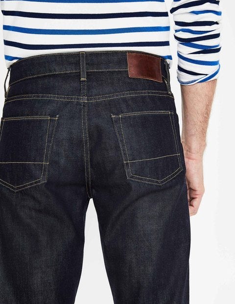 Jeans Mit Schmalem Bein - Denim, Dunkle Waschung Jeans Mit Schmalem Bein - Denim, Dunkle Waschung