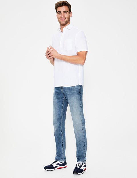 Slim Leg Jeans - Heavy Wash Denim Slim Leg Jeans - Heavy Wash Denim