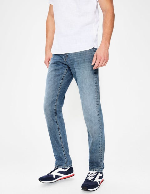 Slim Leg Jeans - Heavy Wash Denim Slim Leg Jeans - Heavy Wash Denim