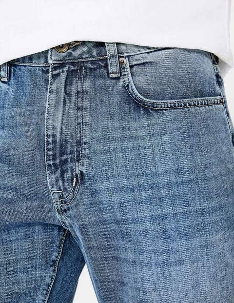 Slim Leg Jeans - Heavy Wash Denim Slim Leg Jeans - Heavy Wash Denim