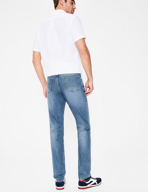 Slim Leg Jeans - Heavy Wash Denim Slim Leg Jeans - Heavy Wash Denim