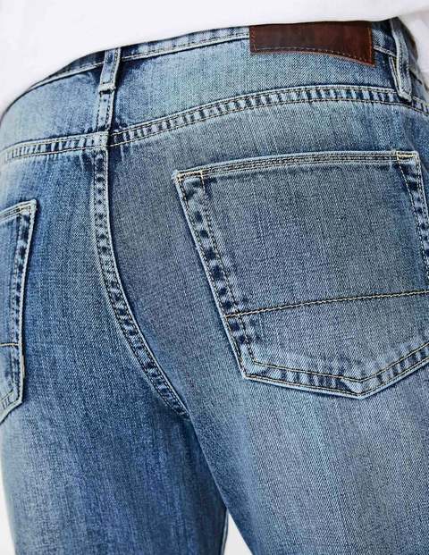 Slim Leg Jeans - Heavy Wash Denim Slim Leg Jeans - Heavy Wash Denim