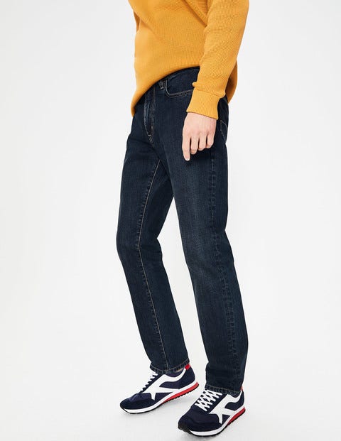 Jeans Mit Schmalem Bein - Denim, Mittlere Waschung Jeans Mit Schmalem Bein - Denim, Mittlere Waschung