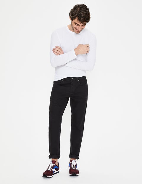 Jeans mit geradem Bein - Denim, Schwarz Jeans mit geradem Bein - Denim, Schwarz