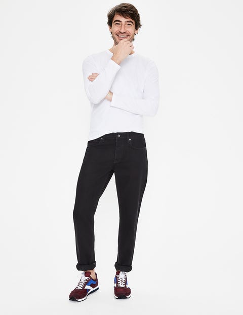 Jeans mit geradem Bein - Denim, Schwarz Jeans mit geradem Bein - Denim, Schwarz