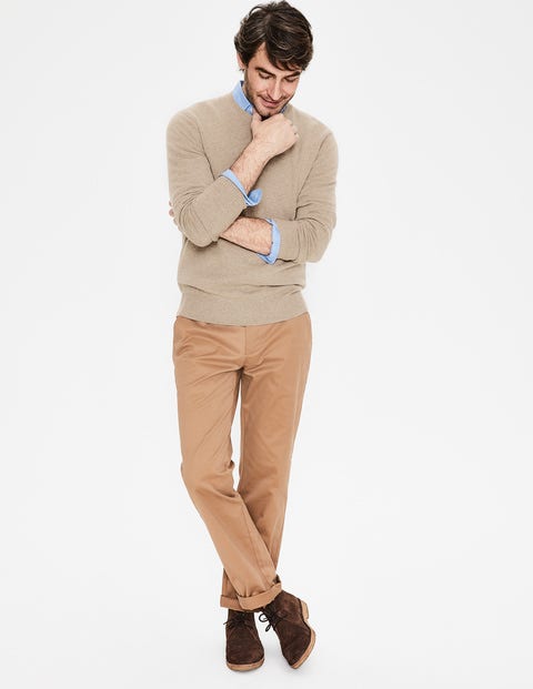 Cashmere Crew Neck - Oatmeal Marl Cashmere Crew Neck - Oatmeal Marl