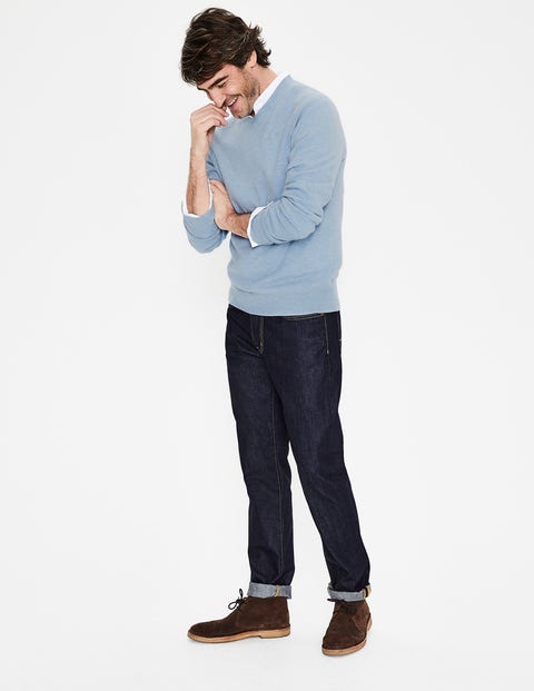 Cashmere V-Neck - Ice Blue Marl Cashmere V-Neck - Ice Blue Marl