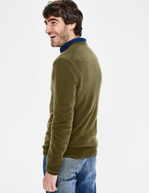 Cashmere V-Neck - Kiwi Green Cashmere V-Neck - Kiwi Green
