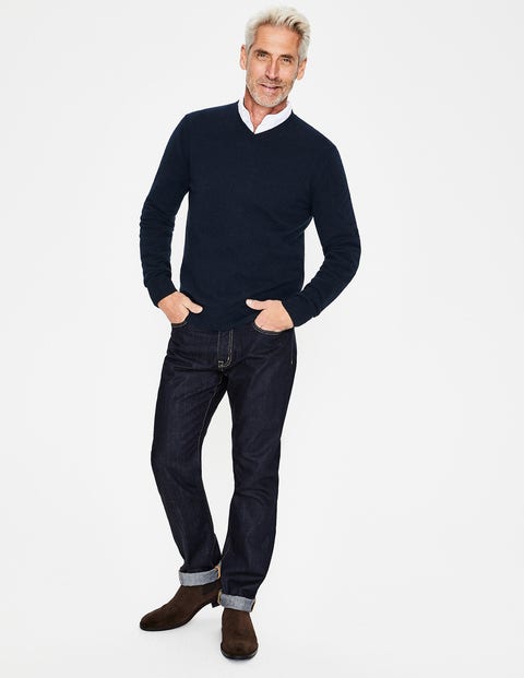 Cashmere V-Neck - Navy Cashmere V-Neck - Navy