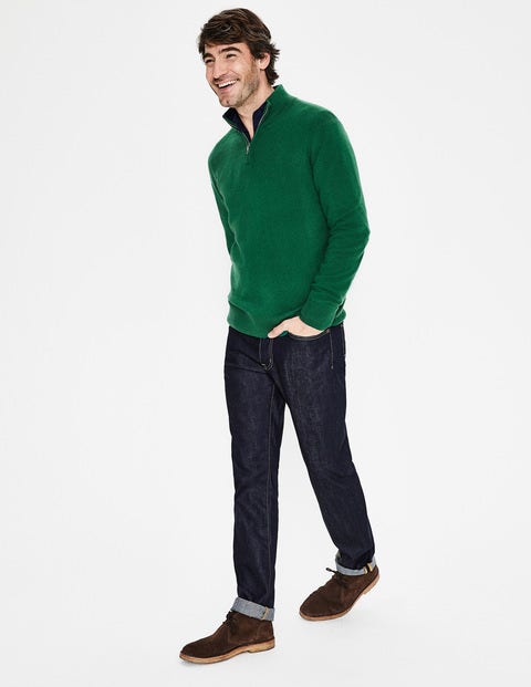 Cashmere Half-Zip - Hillside Green Cashmere Half-Zip - Hillside Green