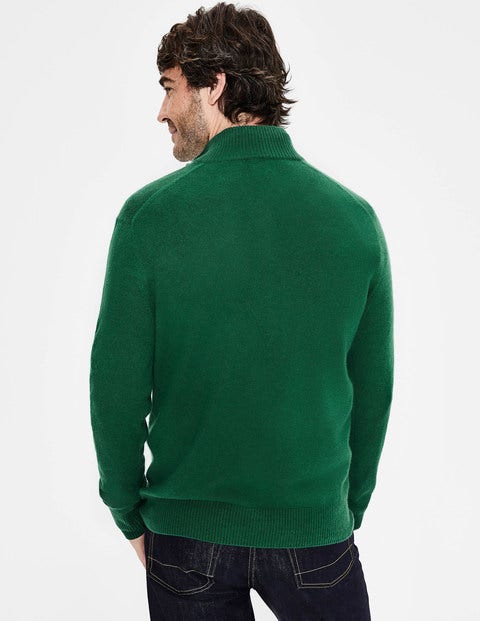 Cashmere Half-Zip - Hillside Green Cashmere Half-Zip - Hillside Green