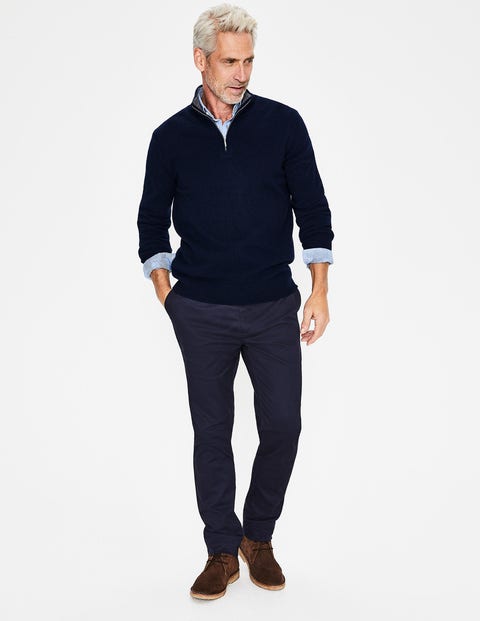 Cashmere Half-Zip - Navy Cashmere Half-Zip - Navy