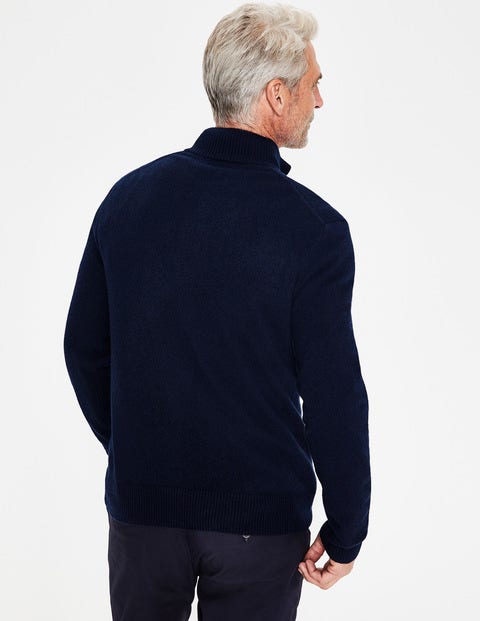 Cashmere Half-Zip - Navy Cashmere Half-Zip - Navy