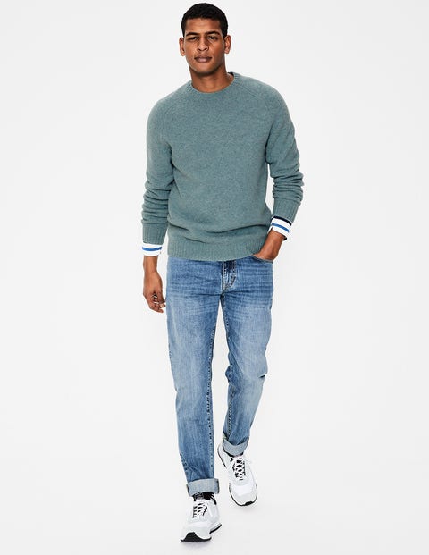 Aldgate Brushed Crew Neck - Topaz Aldgate Brushed Crew Neck - Topaz