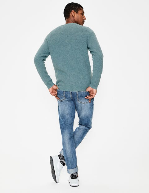 Aldgate Brushed Crew Neck - Topaz Aldgate Brushed Crew Neck - Topaz