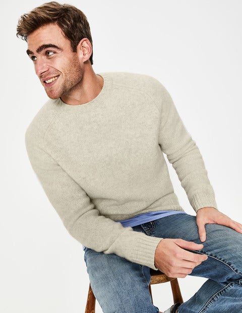 Aldgate Brushed Crew Neck - Oatmeal Aldgate Brushed Crew Neck - Oatmeal