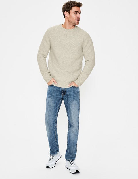 Aldgate Brushed Crew Neck - Oatmeal Aldgate Brushed Crew Neck - Oatmeal