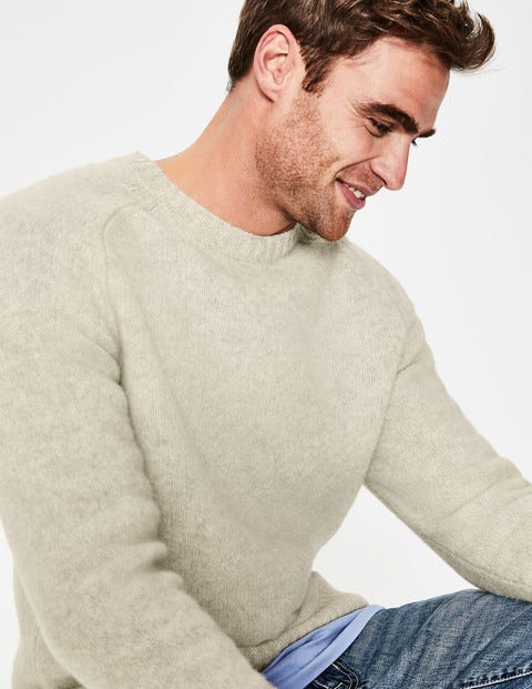 Aldgate Brushed Crew Neck - Oatmeal Aldgate Brushed Crew Neck - Oatmeal