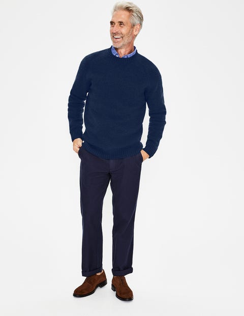 Aldgate Brushed Crew Neck - Navy Aldgate Brushed Crew Neck - Navy