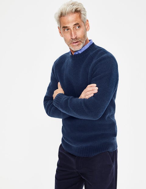 Aldgate Brushed Crew Neck - Navy Aldgate Brushed Crew Neck - Navy