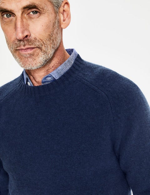 Aldgate Brushed Crew Neck - Navy Aldgate Brushed Crew Neck - Navy